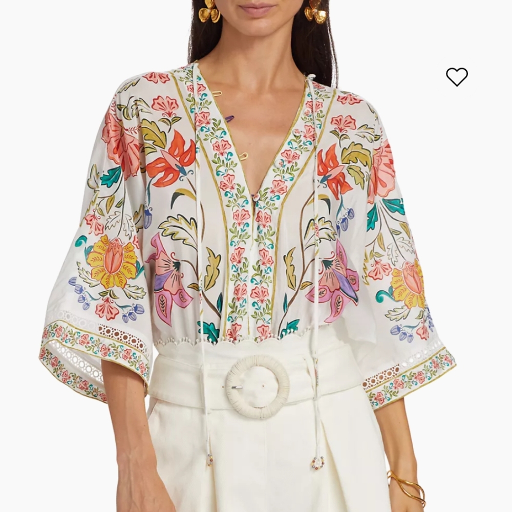 NWT Farm Rio Floral Bodysuit size XXS